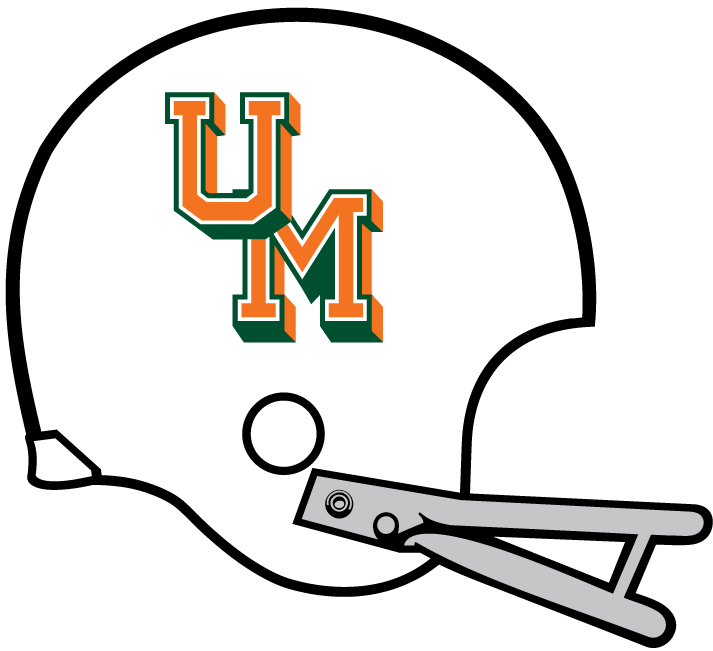 Miami Hurricanes 1970 Helmet Logo t shirts iron on transfers